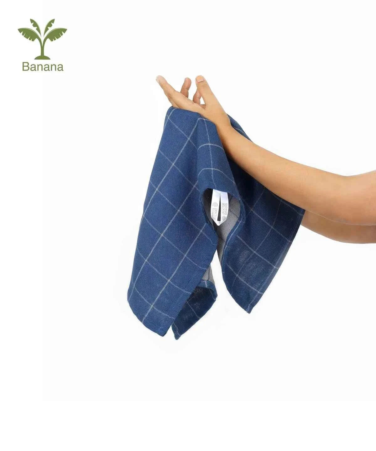 Banana Double Cloth Hand Towel | 40 X 60 cm | 330 GSM | Pack of 2